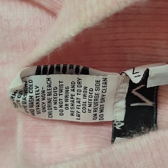 Magaschoni Women's Long Sleeve Mock Neck Dolman Sweater Heather Pink Small - Picture 6 of 6